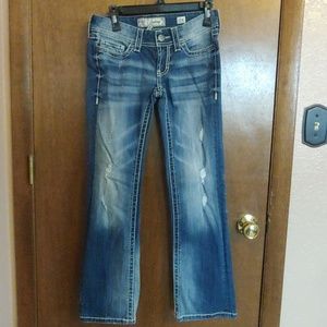 BKE Sabrina bootcut distressed jeans